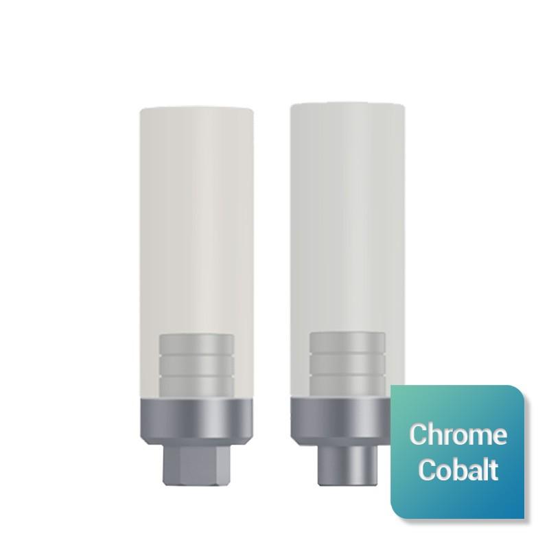 Piliers calcinables base chrome cobalt large Plateforme large anti et rotationnelle - Safe Implant