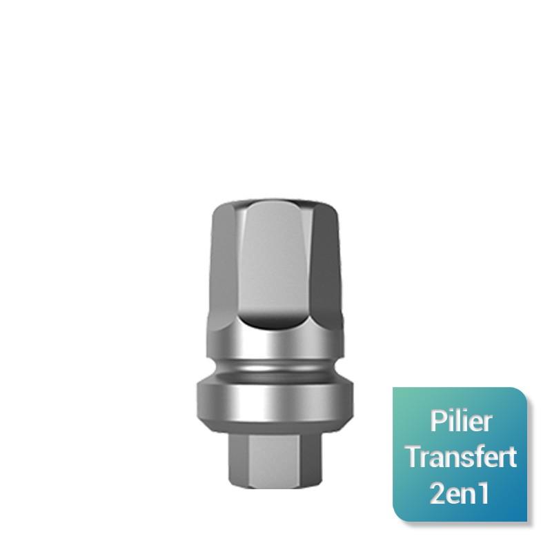 Safe Clic™ - pilier/transfert ciel fermé 2en1 (vendu avec son coping) Wide plateforme