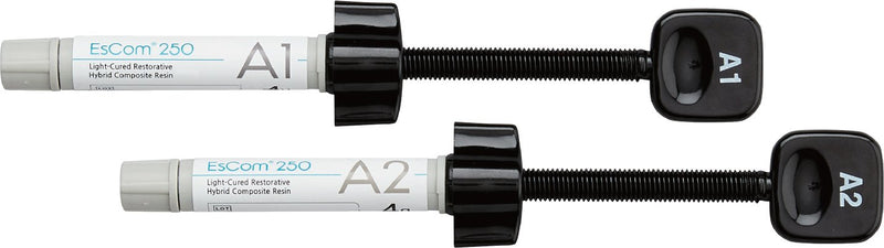 Escom 250 - 5 seringues de 4g  Résine composite nano-hybride restauratrice photopolymérisable - Safe Implant