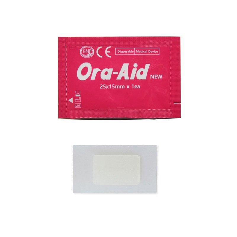 Boîte 20 pansements intra oraux MATBEKA de la marque ORA AID (25x15mm) - Safe Implant