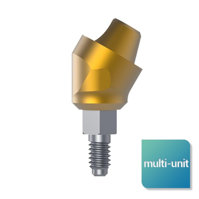Multi-unit angulés monoblocs 18°,30° & 45° de 1 à 4 mm pour hexagone diam 2.43 mm - Safe Implant