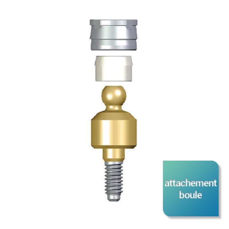 Attachement boule droit compatible NobelReplace Select™ - Safe Implant