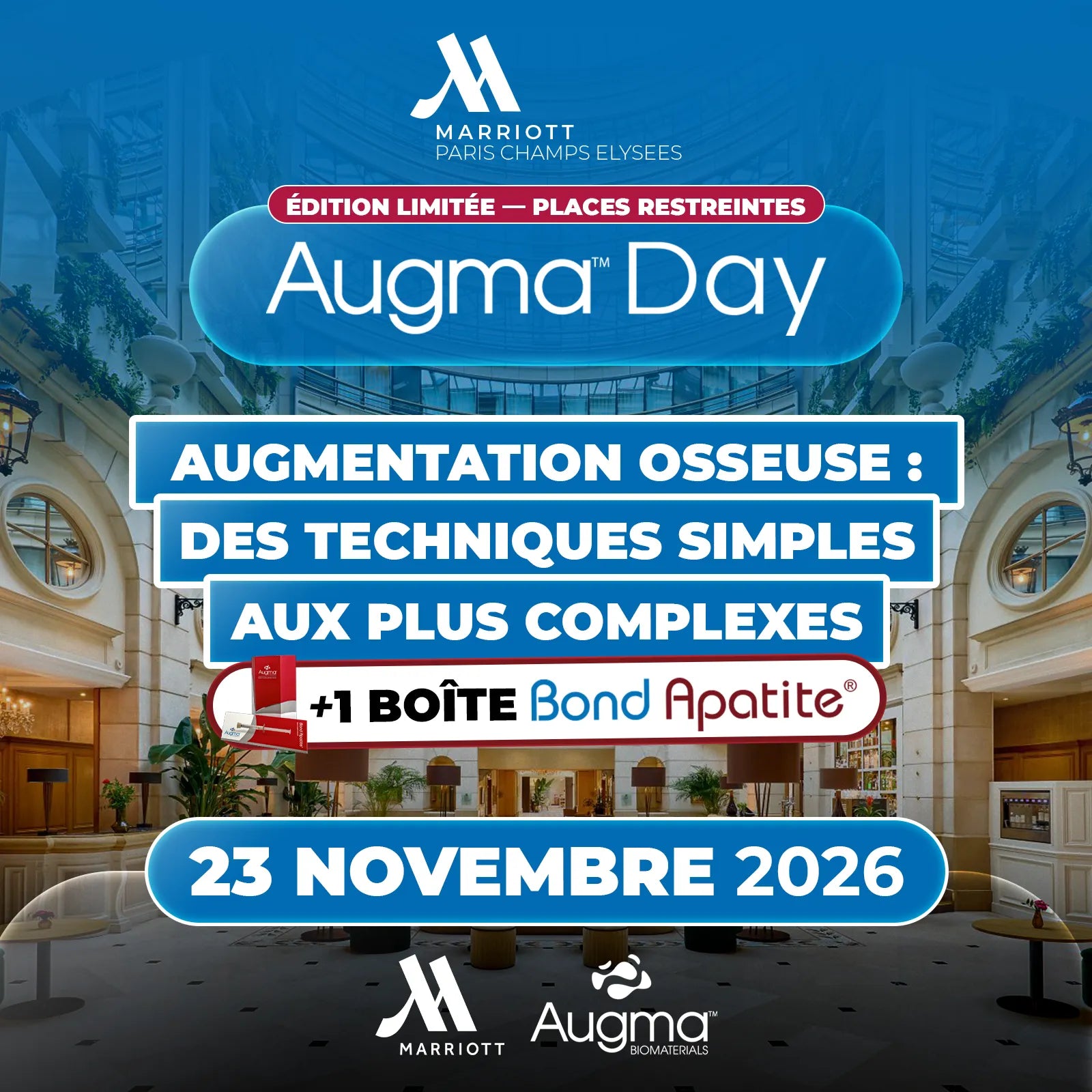 AUGMA DAY 2026 - L’événement de référence en régénération osseuse.
