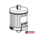 Filtre absolu antibactérien Ø 30 avec charbon actif HEPA HP13 - Cattani