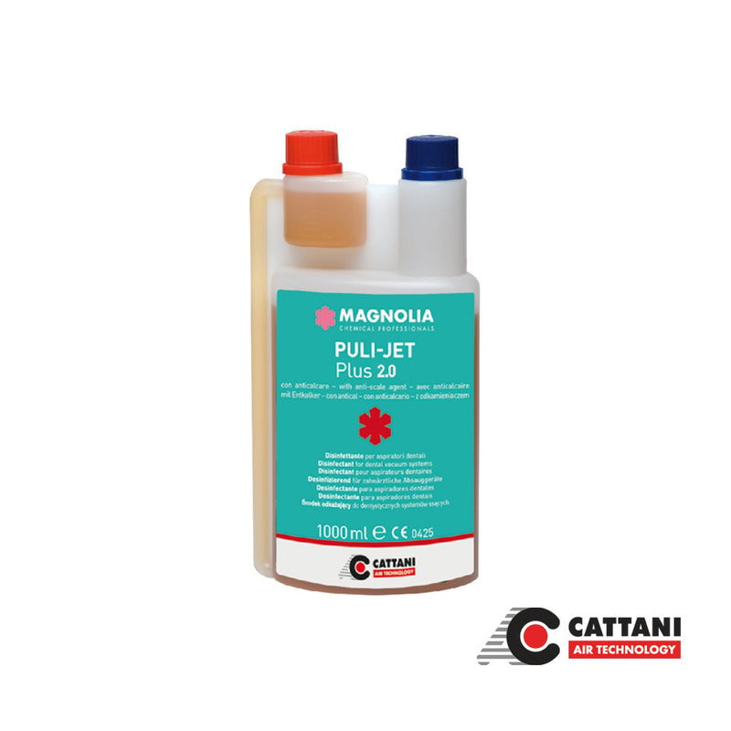 Puli-jet Plus 2.0 nettoyant désinfectantes de l'aspiration - 1 L - Cattani - Safe Implant