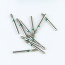 Fraises Diamantée FG x5 - Tête pointu - Hauteur 19 mm - Iso : 257 - DIAN FONG - Safe Implant