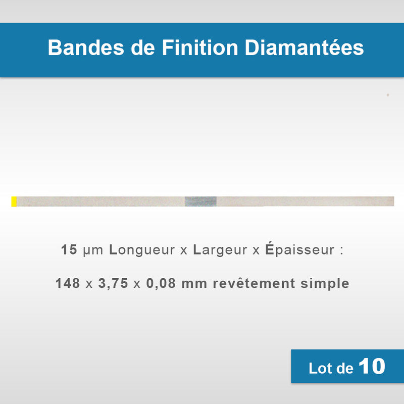 Bandes de Finition Diamantées - Simple ou double face  - Dian Fong - Safe Implant