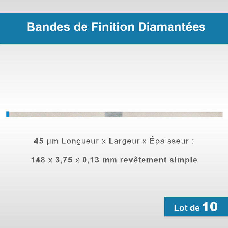 Bandes de Finition Diamantées - Simple ou double face  - Dian Fong - Safe Implant