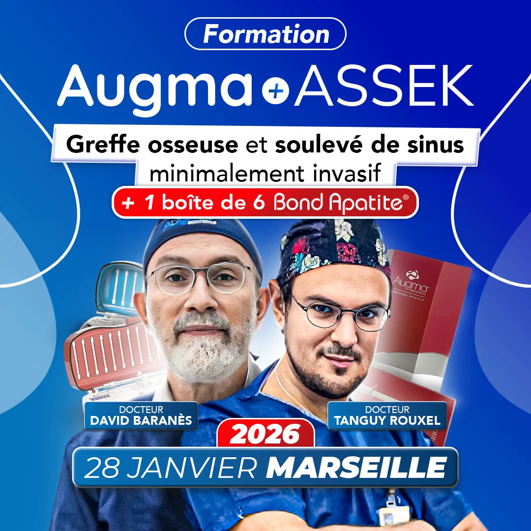 Formation greffe osseuse - Augma + ASSEK Lift - Janvier 2026 MARSEILLE - David Baranès, Tanguy ROUXEL & Robert Fromental - Safe Implant