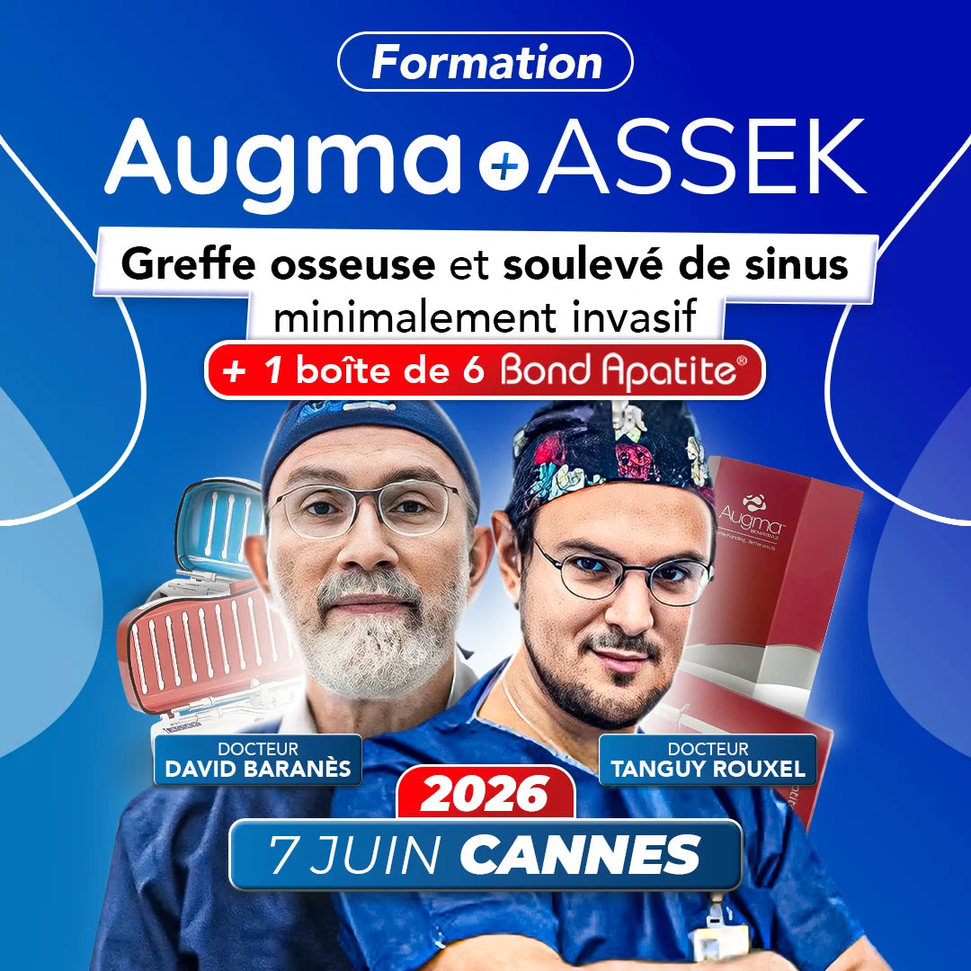 Formation greffe osseuse - Augma + ASSEK Lift - Juin 2026 CANNES - David Baranès, Tanguy ROUXEL & Robert Fromental - Safe Implant