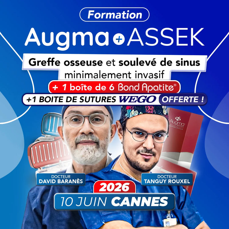 Formation greffe osseuse - Augma + ASSEK Lift - 10 Juin 2026 Cannes - Tanguy Rouxel & David Baranès - Safe Implant
