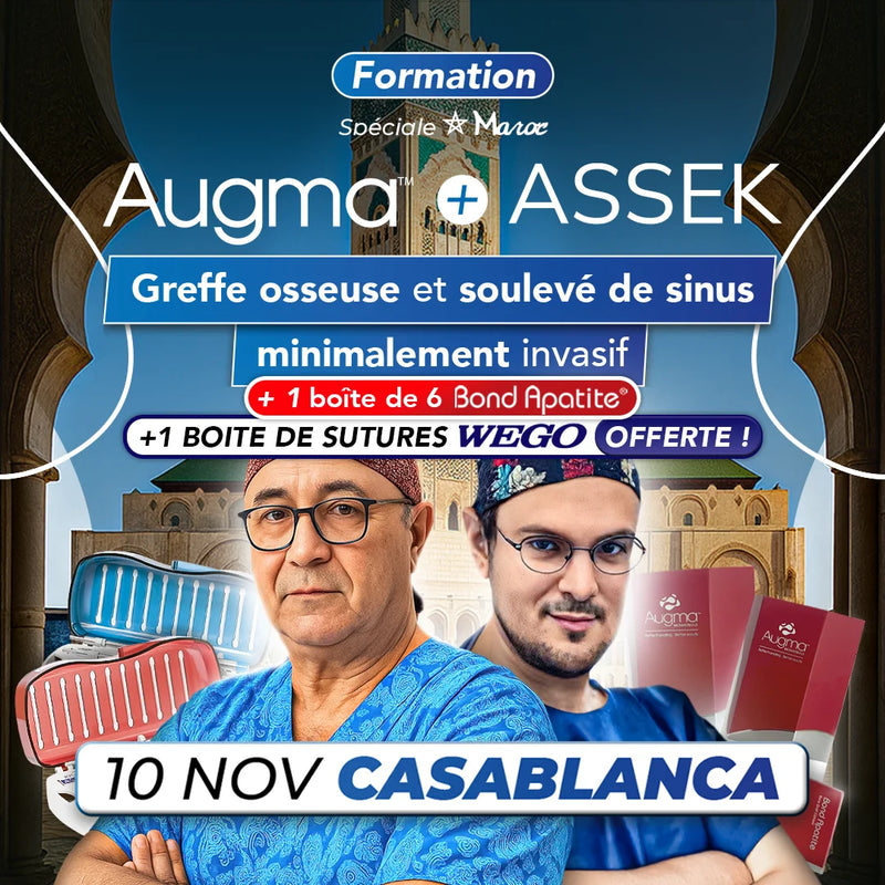 Formation greffe osseuse - Augma + ASSEK Lift - 10 Novembre 2025 Casablanca