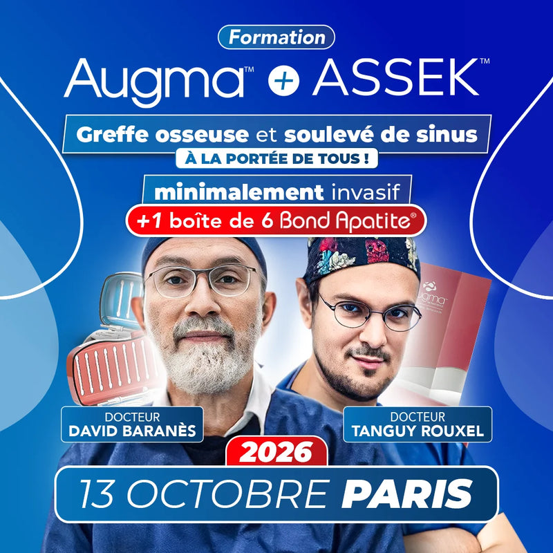 Formation greffe osseuse - Augma + ASSEK Lift - 13 Octobre 2026 Paris