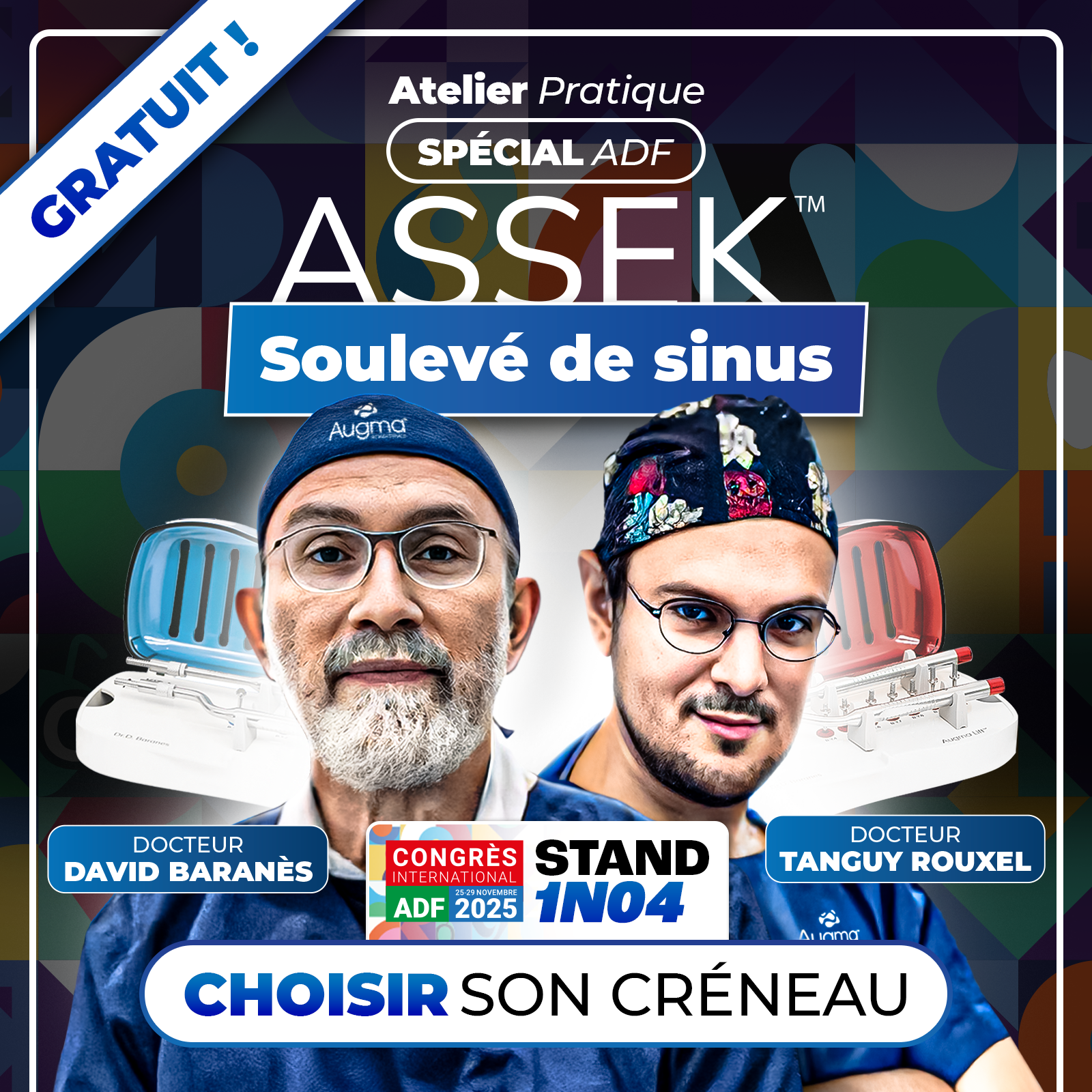 Atelier ADF gratuit – Soulevé de sinus minimalement invasif avec les kits ASSEK