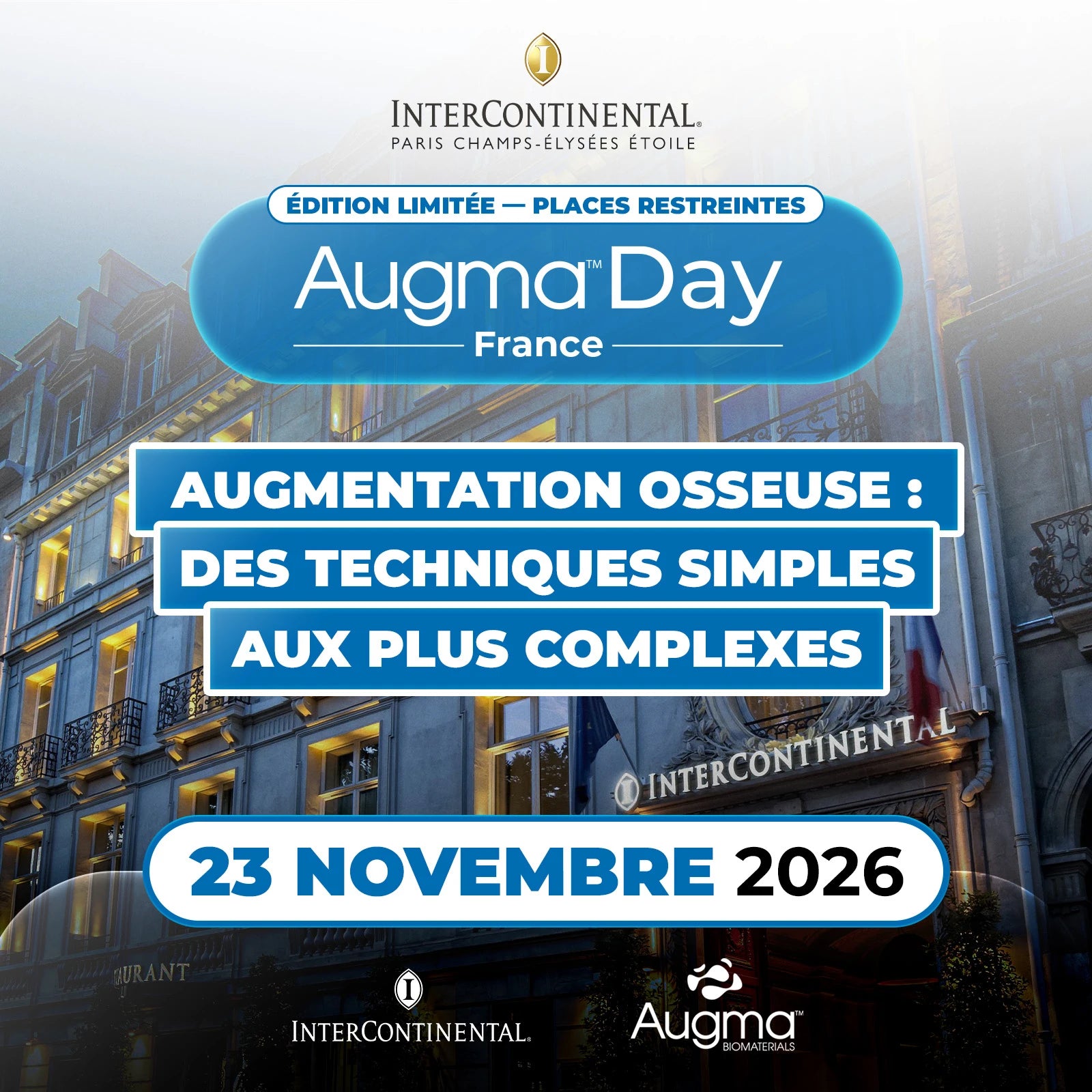 AUGMA DAY 2026 - L’événement de référence en régénération osseuse.