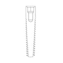 Détail du double filetage et du col usiné de l'implant I8 Long AB Dental