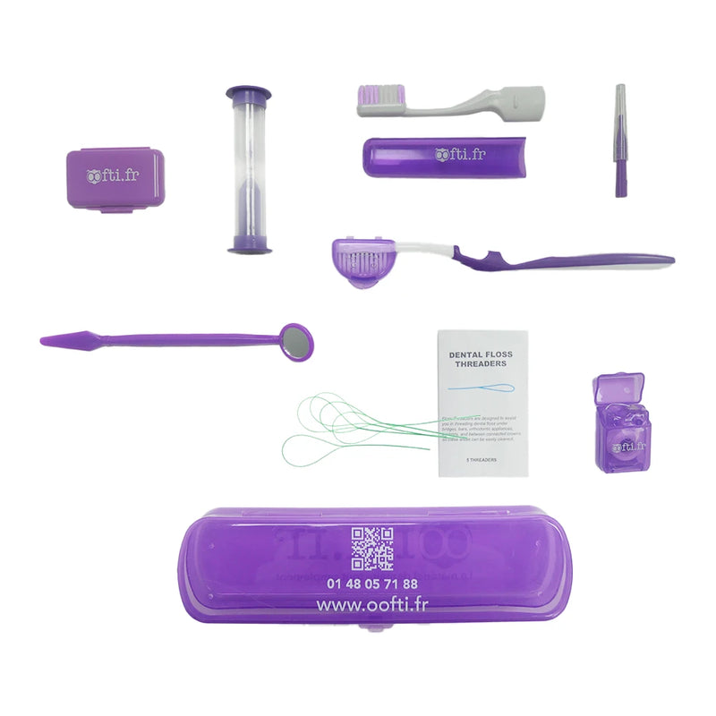 Kit dentaire oofti.fr - Bleu ou violet