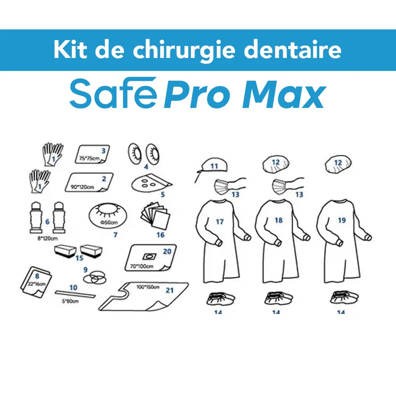 Kit de chirurgie dentaire - Safe Pro Max