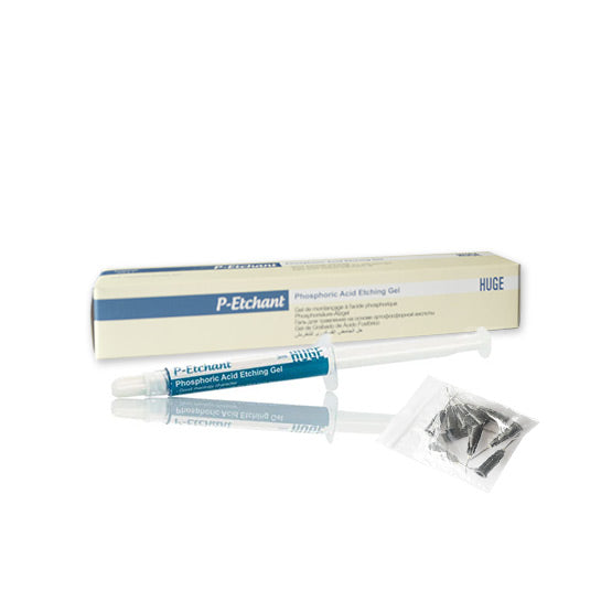 P-Echant - Gel de mordançage à l'acide phosphorique - 3 mL/seringue + 10 embouts - HUGE - Safe Implant
