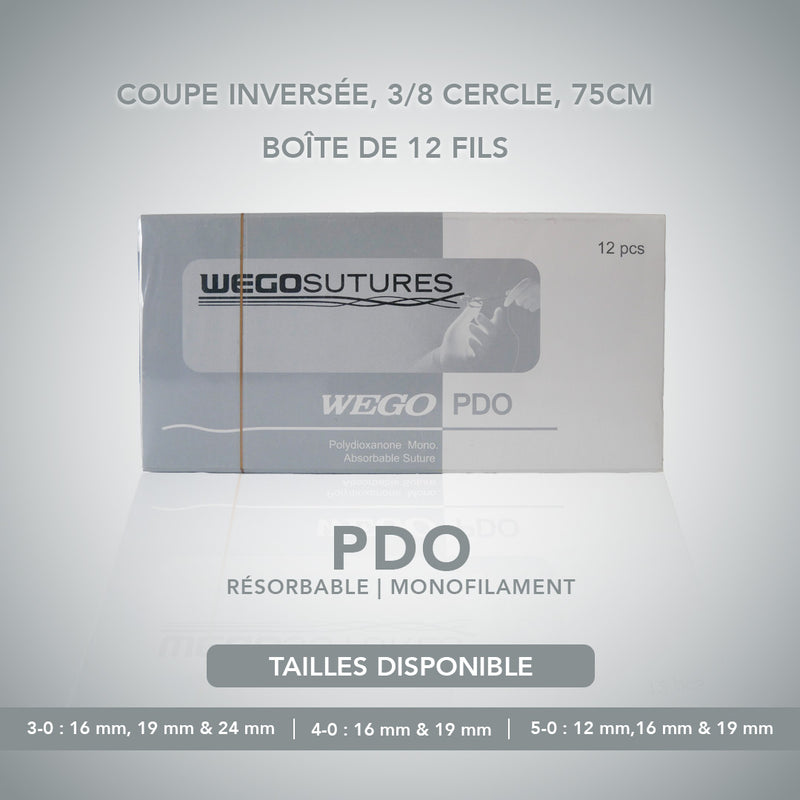 Fil de suture PDO - Boîte de 12 - WEGO - Safe Implant