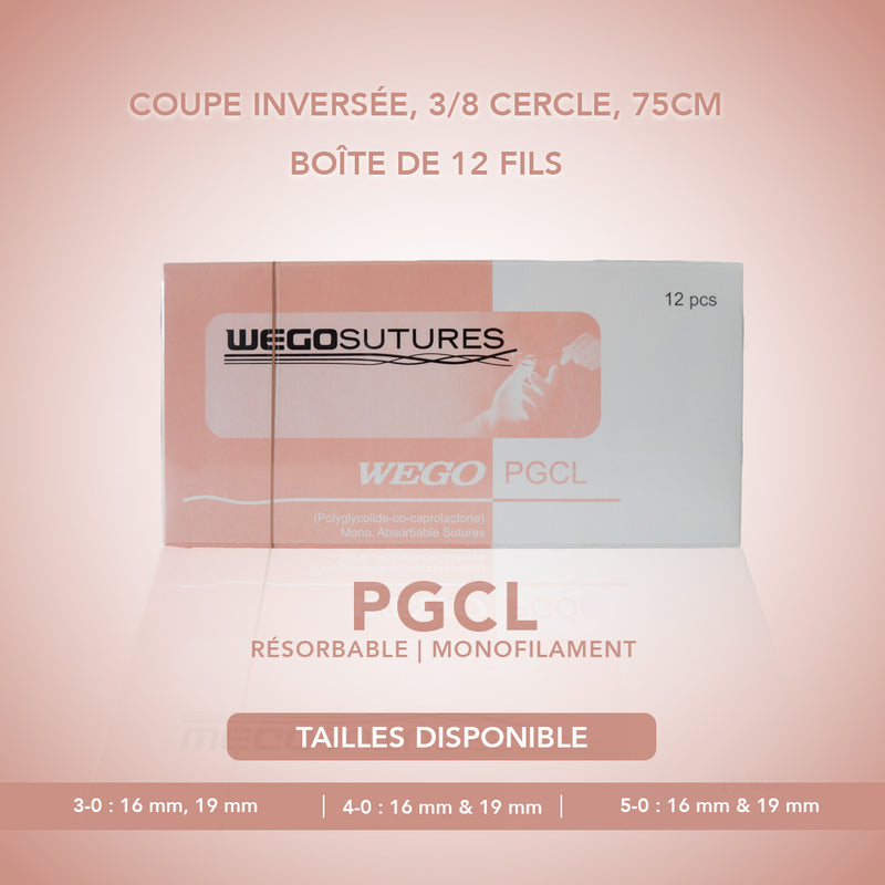 Fil de suture PGCL - Boîte de 12 - WEGO - Safe Implant