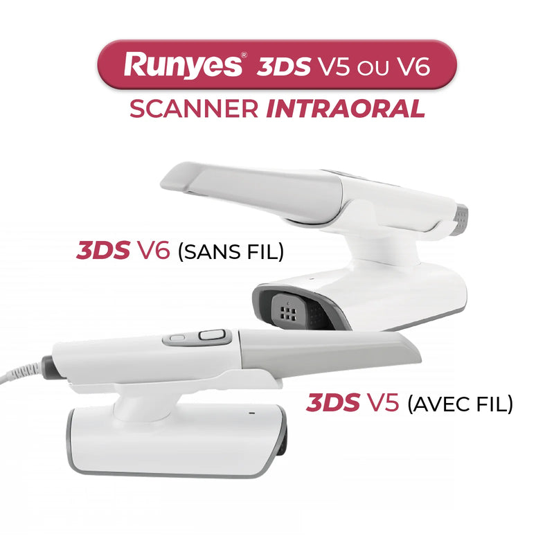 Scanner Intraoral 3DS V5/V6 AVEC ou SANS FIL +TROLLEY - Runyes