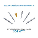 SOS Kit - Extraction rapide & sécurisée de vis d’implant cassées - Safe Implant