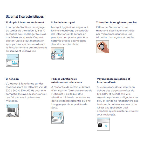 Ultramat S - Vibreur électronique à grande vitesse - SDI - Safe Implant