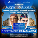 Formation clinique dédiée au comblement osseux instantané AUGMA Bond Apatite® (sans membrane) et aux Kits ASSEK LIFT pour le soulevé de sinus par voie crestale, même avec 1 mm. 5 Septembre 2026 - Casablanca - Docteur David Baranès et Docteur Tanguy Rouxel - Safe Implant