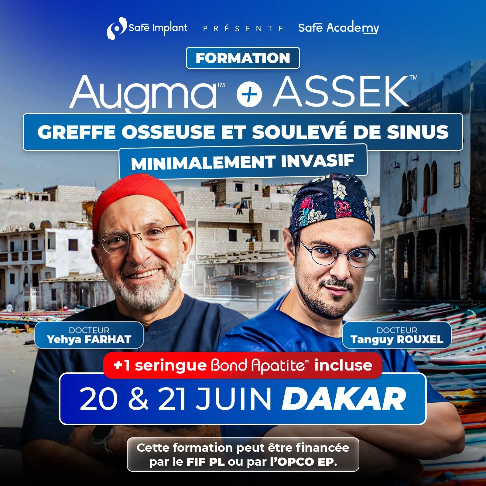 Formation greffe osseuse - Augma + ASSEK Lift - 20 & 21 Juin 2026 Dakar