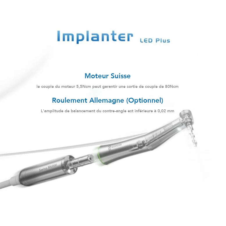 Moteur d'implantologie implant-X™ LED Plus - DTE™ by WOODPECKER - Safe Implant