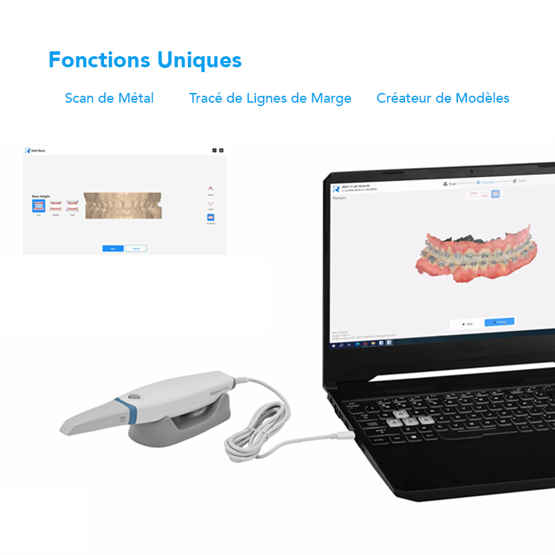 Scanner Intraoral 3DS V3 Pro et Trolley- Runyes