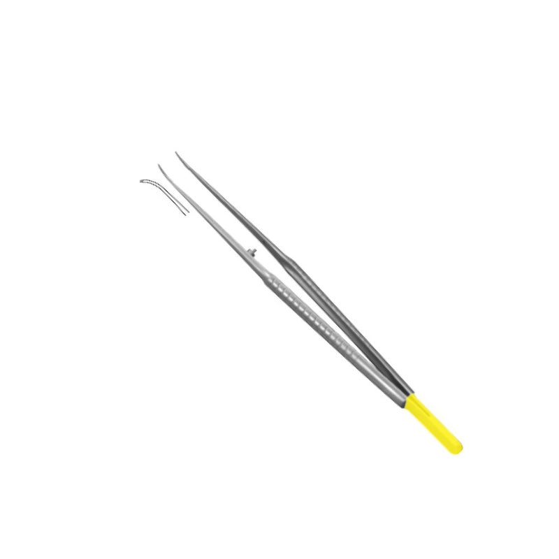 Micro forceps courbe - 14cm en carbure de tungstène - Safe Implant