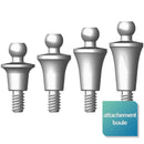 Attachement boule compatible avec la marque GlobalD™ modèle In-Kone™ UNIVERSAL et  PRIMO Ø 3,50, 4,00, 4,50 et 5,00 mm. - Safe Implant