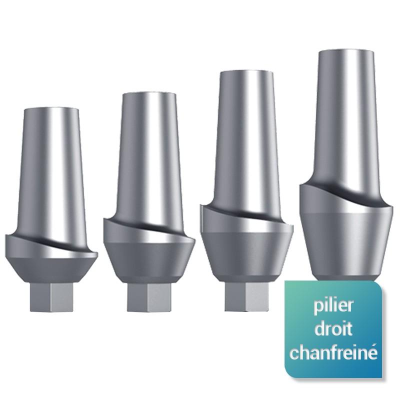 Pack 50 piliers chanfreinés - Safe Implant