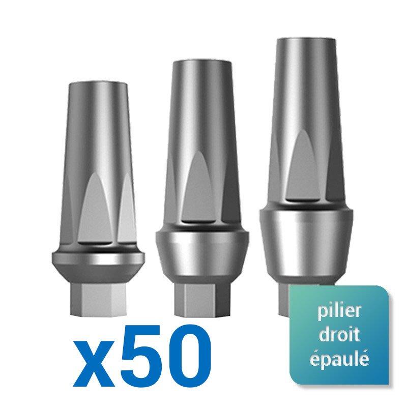 Pack de 50 piliers épaulés - Safe Implant