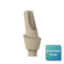 Pilier provisoire angulé en peek 15° pour hexagone interne Ø 2.43mm - Safe Implant