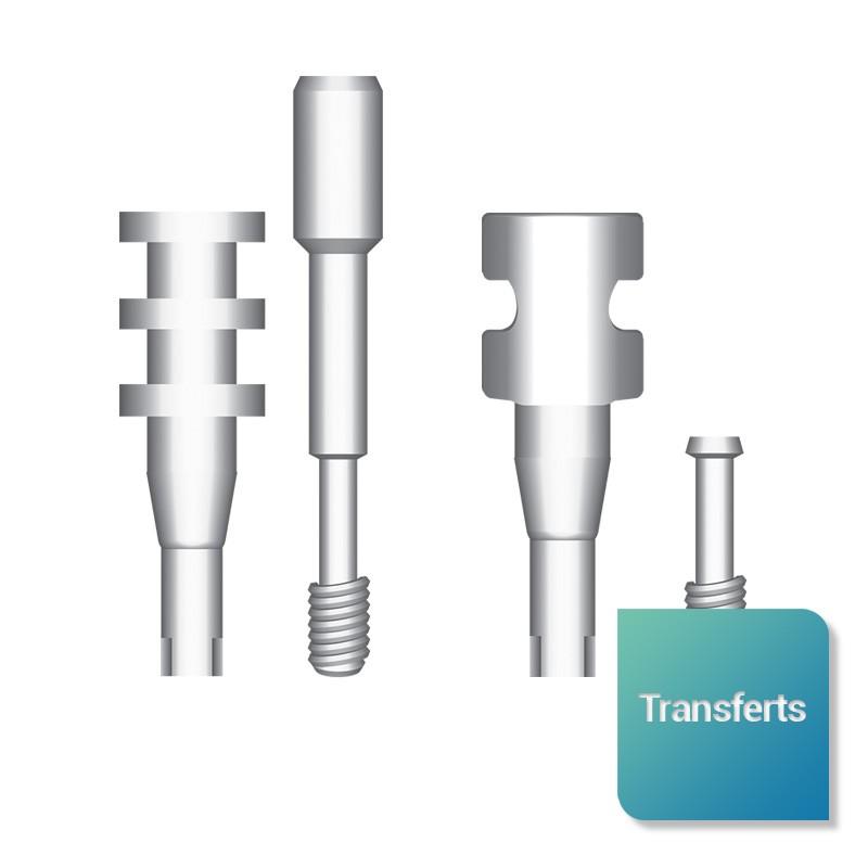 Transferts compatibles avec la marque Global D™ modèle in-Kone™ UNIVERSAL™ et PRIMO™ - Safe Implant