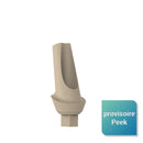 Pilier provisoire angulé en peek 15° pour hexagone interne Ø 2.43mm - Safe Implant