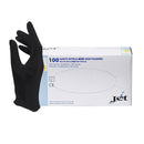 Gants noirs en nitrile médical non poudrés - Safe Implant