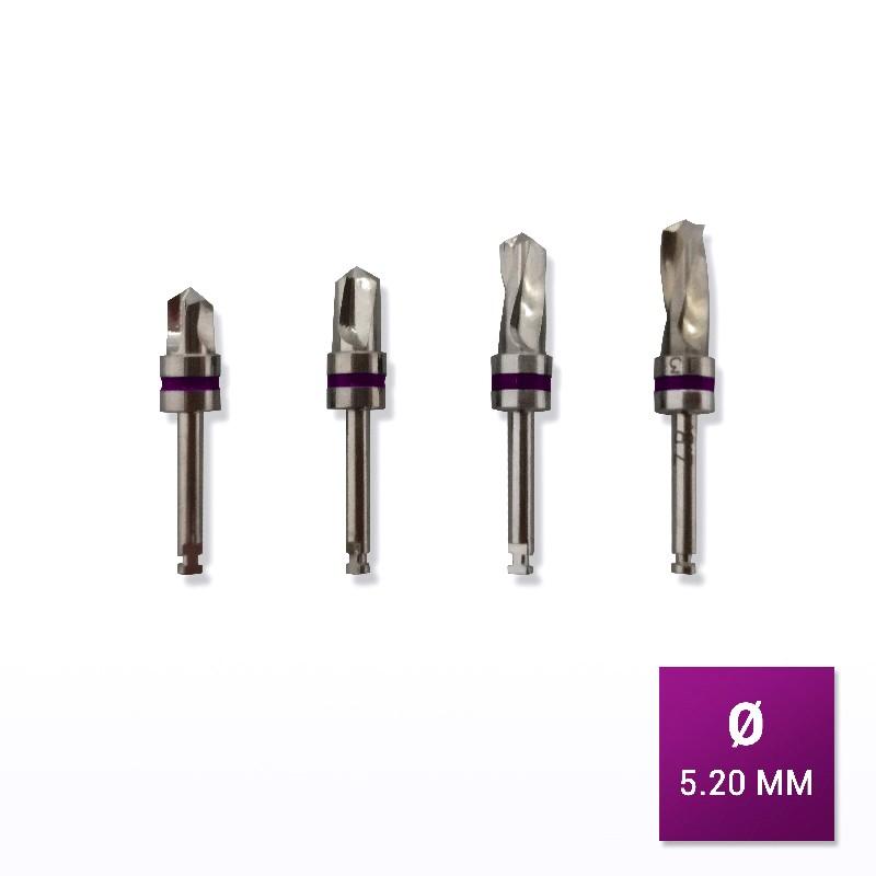 Foret stoppeur 5,20 mm de diamètre - Safe Implant