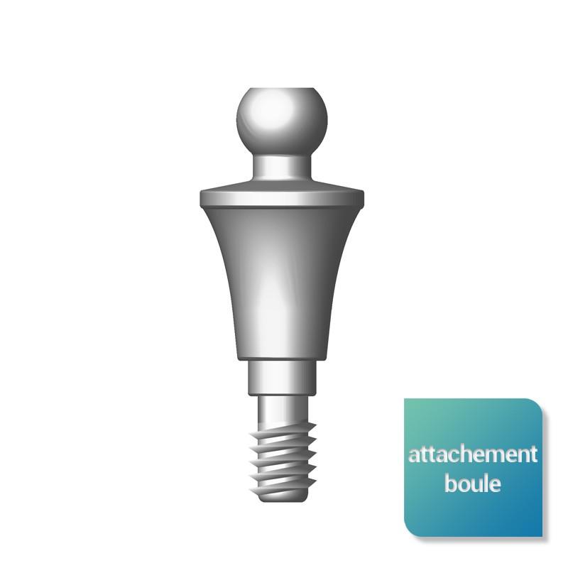 Attachement boule droit générique Six-three System™ (KONTACT) - Safe Implant