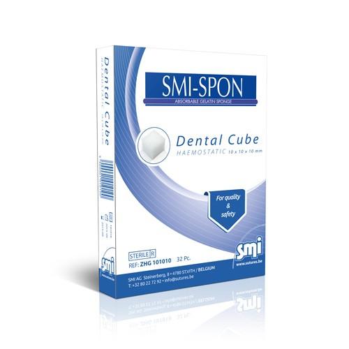 Eponge hémostatique SMI SPON™ (boite de 32 éponges - 10x10x10 mm) - Safe Implant