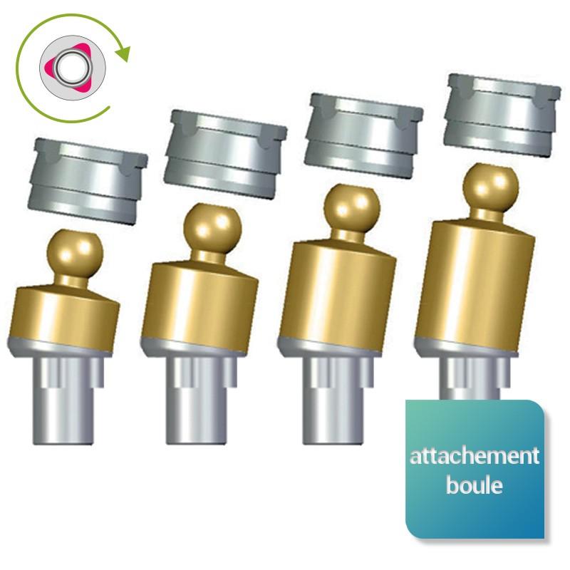 Attachement boule angulé inversé compatible NobelReplace Select™ - Safe Implant