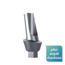 Piliers angulés chanfreinés 15° larges - Safe Implant