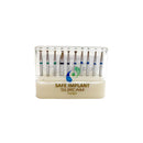 Kit de 10 fraises diamantées boule à long cou grain moyen FG