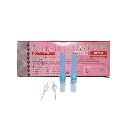 Aiguilles d'anesthésie stériles (boîte de100) - CYBERTECH - Safe Implant