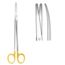 Ciseaux Metzenbaum courbes 16cm carbure de tungstène bout rond (mousse) - Safe Implant