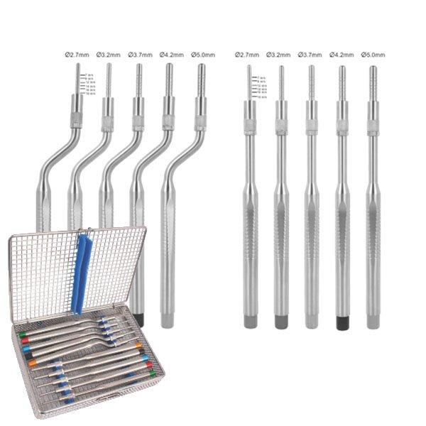 Kit ostéotomes convexes (10 instruments) - Safe Implant
