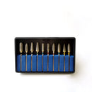 Kit 10 pièces fraises diamantées de finition HP galvanisées à chaud - Safe Implant